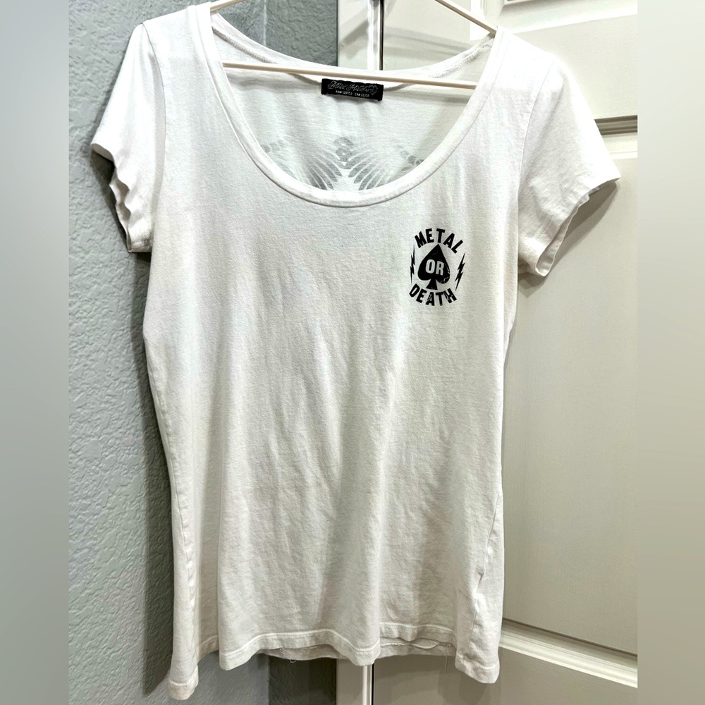Metal Mulisha white graphic tee